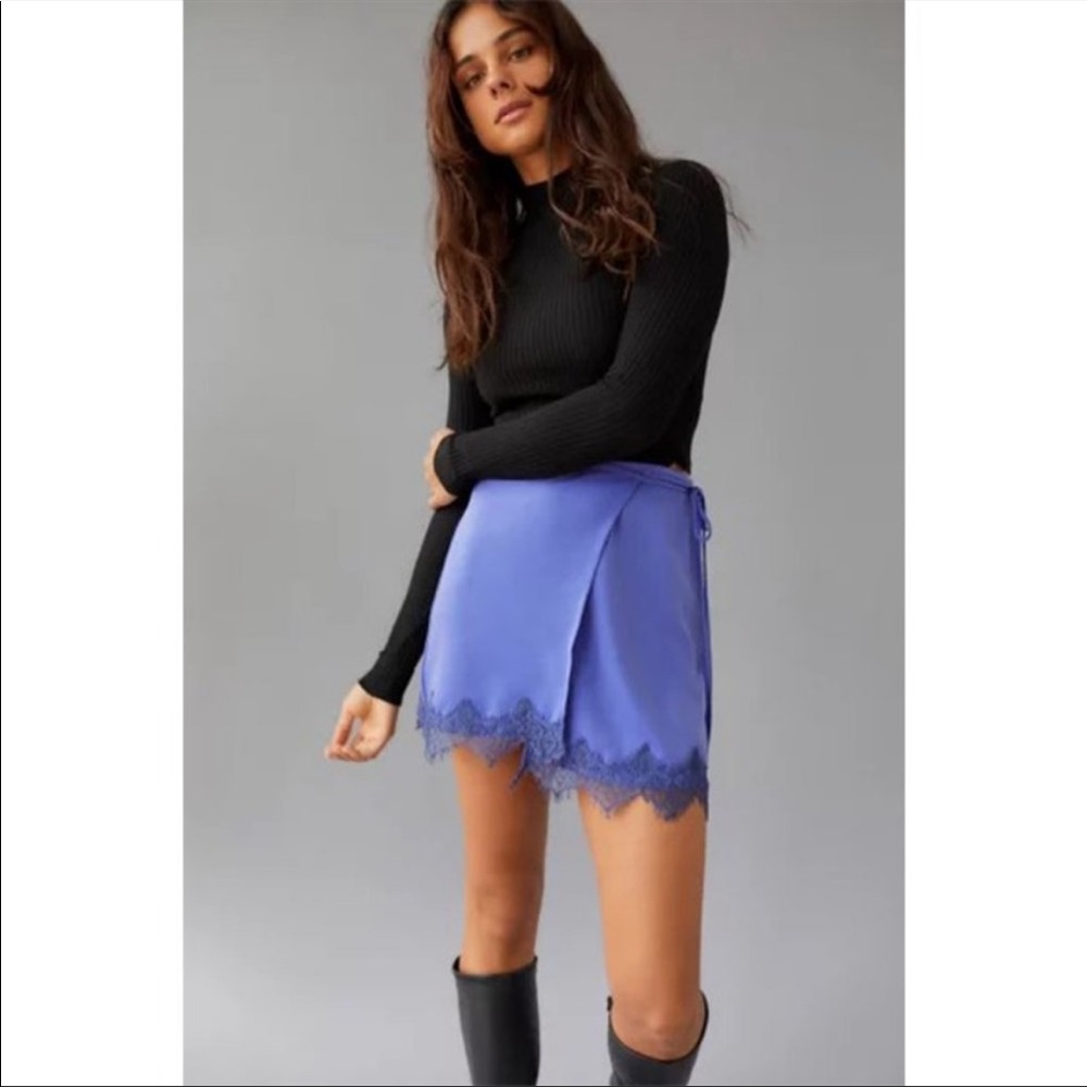 Urban Outfitters Satin Wrap Skirt